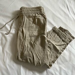 Kaki linen pants size XS💕